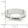thumbnail image 2 of 925 Sterling Silver Flat Band 5mm Polished Fancy-Band Ring Size 12 -  Jewelry Gift for Mom, 2 of 5