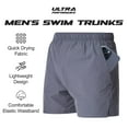 thumbnail image 6 of Ultra Performance Men's Swim Trunk's 2 Pack Mens Board Shorts 7 inch Inseam Swimming Trunks & Bathing Suits for Men Navy/Charcoal, 6 of 7