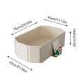 thumbnail image 3 of Foldable Kids Bathtub Portable Bathing Tub With Drain Plug And Play Toys For Toddler Pet Wash Shower Basin, 3 of 8