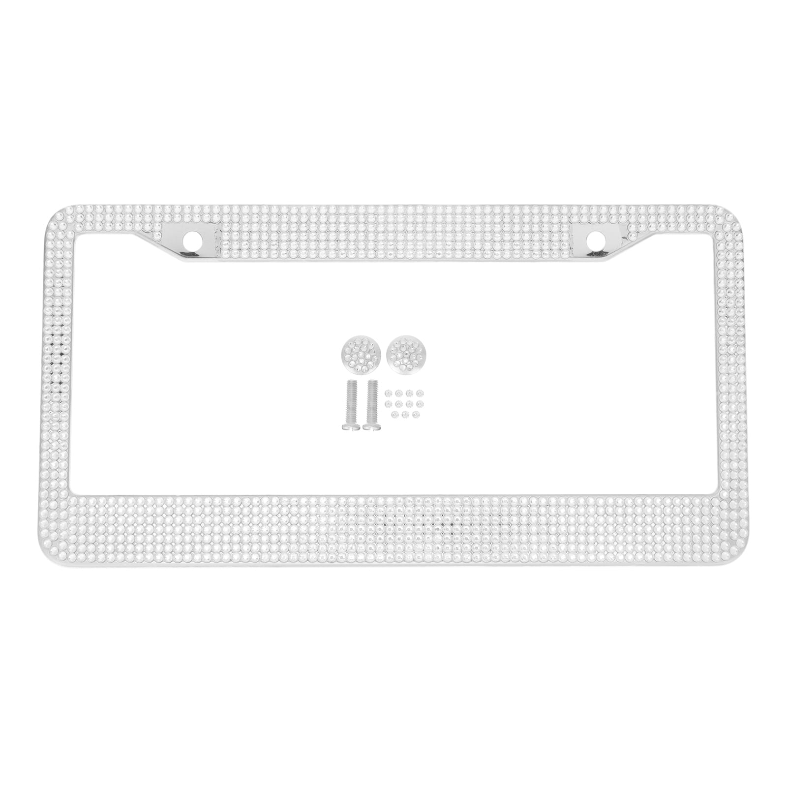 NUOLUX License Plate Covers Car Sparkly Auto Frame Covers Frame Frames