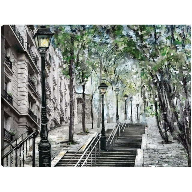 Cuadro Decorativo - Montmartre Jr Impresión en canvas, estrechado