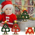 thumbnail image 1 of Fiudx Adornos de Madera para Árbol de Navidad, Diseños Pintados Diy, Papá Noel y Muñeco de Nieve Vintage, Decoración de Mesa Navideña, Multiusos, Etiquetas para Regalo de Navidad, 4 Estilos, Tamaño V, 1 of 3