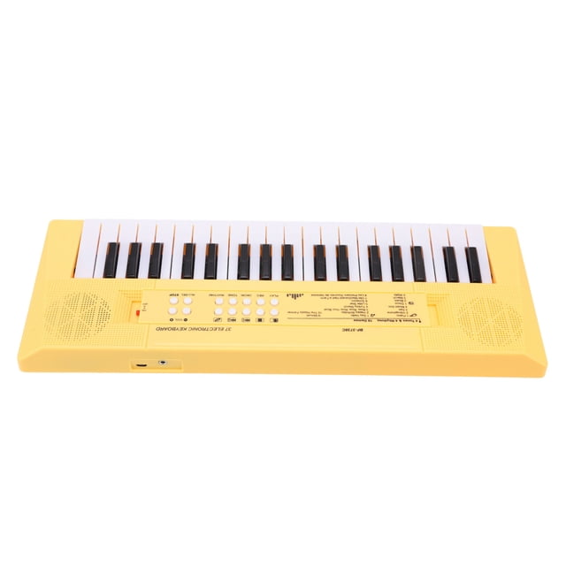 Teclado Electrónico Para Niños, Instrumento De Piano Divertido Juguete Portátil De Plástico Educativo 37 Teclas Regalo De Cumpleaños Con Micrófono Para El Hogar Para Niños