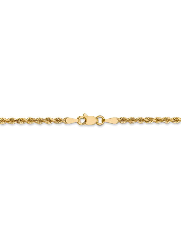 Cable Chain Necklace Open Link 14k Yellow Italian Gold 1.2mm 16in 18in 20in 22in 