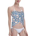 thumbnail image 3 of Disketp white Skull daisy in water Women Swimsuit Cover Up Short Chiffon Summer Beach Sarong Bikini Wrap Skirt Bathing Suit, 3 of 5