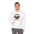 thumbnail image 6 of Sweatshirt, S - 5XL, Pug on a hoodie with headphones., 6 of 7