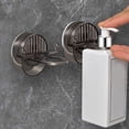 thumbnail image 1 of Soporte multifuncional para almacenamiento de gel de ducha | Gancho adhesivo sin taladro | Organizador de cocina que ahorra espacio | Plástico duradero | Fuerte Fortaleza | Gris, Transparente, 1 of 6