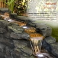thumbnail image 5 of Alpine Corporation 19-Inch Tiered Rocky River Stream Fountain with White LED Lights, 5 of 12