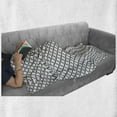thumbnail image 6 of Geometric Soft Flannel Fleece Blanket, Greyscale Pattern Design Simple Style Stripes and Shapes Repetition Art, Cozy Plush for Indoor and Outdoor Use, 70" x 90", White Charcoal Grey, by Ambesonne, 6 of 6