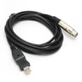 thumbnail image 2 of Converter Cable, Connector Cords Adapter USB Male To XLR Female  For Microphones Recording, 2 of 8