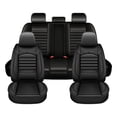thumbnail image 2 of Car Seat Cover Fit for Toyota RAV4(Not for Hybrid) 2013-2026 Waterproof Leather Seat Covers Cushion Comfort Car Seat Protector Compatible Airbag Black,Full Set(2 Row 5 Seats), 2 of 12