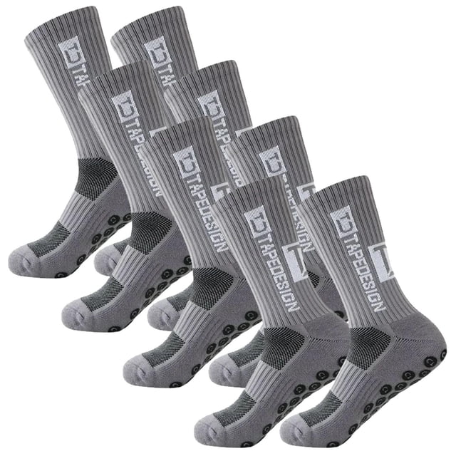 Medias Modernas SpotGrey 4Pares Gris 6-12.5US TapeDesign Calcetines Tubo Medio Algodón.