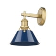 thumbnail image 3 of 3306-BA1 BCB-NVY Golden Lighting Orwell - 1 Light Bath Vanity-9.88 Inches Tall and 7.5 Inches Wide-Brushed Champagne Bronze Finish-Matte Navy Shade, 3 of 3