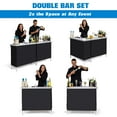 thumbnail image 3 of GoBar Portable Double Bar Table Set - Mobile Bartender Station for Events - Includes Carrying Case, 3 of 6