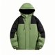 thumbnail image 2 of Puntoco Abrigo Acolchado De Algodón Con Capucha Y Bolsillos A Juego Con Cordón Para Hombre, De Talla Grande, Para Prevención Del Agua, 2 of 4