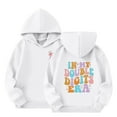 thumbnail image 5 of Double Digits Birthday Hooded Sports Jacket Athletic Pullover Sweatshirt For Girls With Front Pocket, 5 of 5