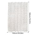 thumbnail image 5 of KGJQ Translucent Shower Curtain Liner, PEVA Plastic Shower Liner, Waterproof Bathroom Curtain with Hooks for Bath Tub, 5 of 7
