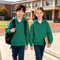 thumbnail image 6 of YunPes Unisex Kids Zip-Up Hoodie Boys & Girls Solid Casual Hooded Jacket Teen Spring Fall Outerwear School Daily Clothes, 6 of 9