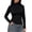 Black, variant on jjayotai Women's Turtleneck Long Sleeve Shirts Slim Fit Tops | Soft Layering Undershirt Casual Basic Tee Fall Winter Tops, Lightweight Base Layer