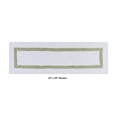 thumbnail image 5 of Better Trends 3 Piece Bathroom Mat Set 100% Cotton Bath Rug Soft, Water Absorbent, Reversible, Machine Washable for Bathroom Decor Toilet Base Contour And Runner Mat Hotel Collection - White/Sage, 5 of 7