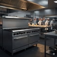 thumbnail image 5 of 60" 10-Burner Commercial Gas Range with Double Oven – 362,000 BTU, Stainless Steel, ETL & NSF Certified, Propane, 5 of 18