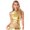 Gold, variant on Kaerm Women's Shiny Leather Mock Neck Sleeveless Solid Camisole Crop Tank Top Party Clubwear Colorful M