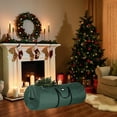 thumbnail image 2 of Dsscvnef Christmas Tree Storage Bag Storage Container With Handles 7' Tree Storage Sleek Zipper Fits Up to 7 Ft. Tall Disassembled Tree Durable 600D Material Home Organize Storage Zipper Bags for Orga, 2 of 5
