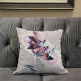 thumbnail image 5 of Waterflower Indoor/Outdoor Pillow with Removable Cover in Pink White Blue26x26, 5 of 5