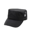 thumbnail image 4 of XIAOCHA Mens Breathable Military Cap Solid Caps Outdoor Sun Protection Flat Brim Headwear,Black, 4 of 4