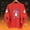 Red, variant on Womens Halloween Tops Crew Neck Funny Ghost Printed Long Sleeve Trendy Spooky Festival Pullover Top Black L