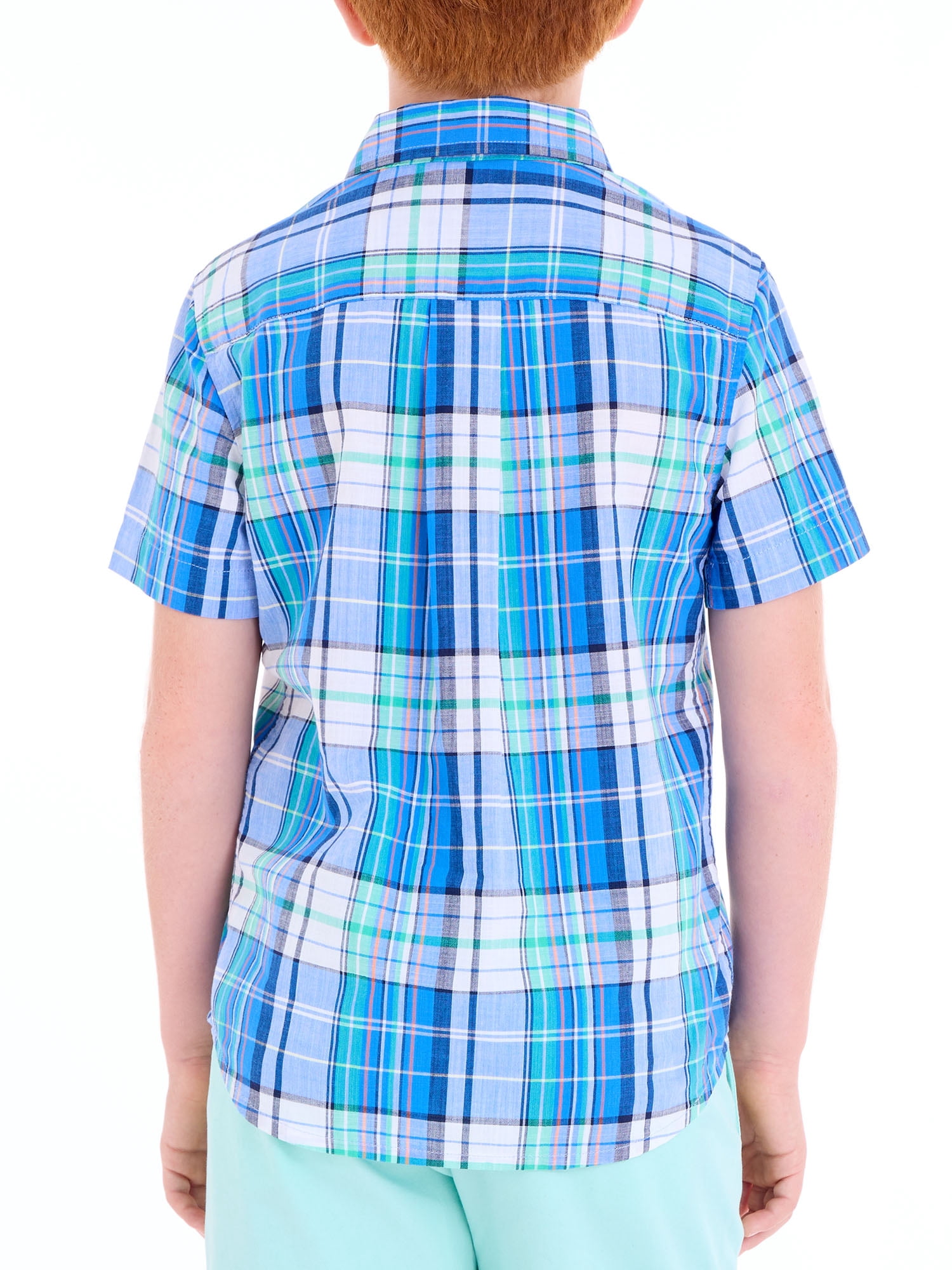 U.S. Polo Assn. Short Sleeve Button-Up Shirt for Boys, Sizes 4-18