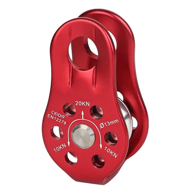 Soidarity Polea lateral fija Cojinete de bolas de servicio pesado Equipo de equipo de escalada Hardware Escalada Rojo Soidarity OD022236-03