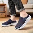 thumbnail image 6 of CHICVOMEY Mules for Men Woven Mesh Soft Sole Casual Non Slip Lightweight Slip On Shoes for Daily Home Office Comfortable, 6 of 7