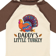 thumbnail image 4 of Inktastic Thanksgiving Daddy Little Turkey Boys or Girls Long Sleeve Baby Bodysuit, 4 of 5