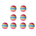 thumbnail image 1 of MesaSe 8pcs 63mm Rainbow EVA Ball Practice Indoor Training Aid Training Ball (Colorful), 1 of 8