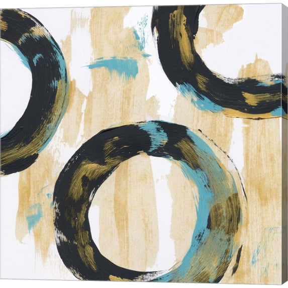 Great Art Now Float In Blue 1 by Bronwyn Baker, Canvas Wall Art, 24W x 24H