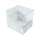 thumbnail image 2 of Caja de almacenamiento de cinta para pestañas, máquina cortadora de cinta a prueba de polvo con rollo de cinta DIY textura blanca, 2 of 9
