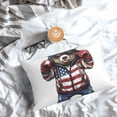 thumbnail image 5 of Pofeuu Patriotic Boxing Bear Art Print Polyester Microfiber Plush Pillowcases, Super Soft and Cozy Pillow Case Covers with Envelop Closure（Pillow core not included）-16"x24", 5 of 6