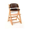 Keekaroo Height Right Kids Chair with Cushion Set- Natural/ Chocolate