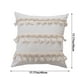 thumbnail image 3 of Funda de cojín decorativa beige con borlas | Funda de cojín cuadrada de poliéster de 45 x 45 cm para sofá, silla, cama o coche | Sin relleno | Cierre de cremallera fácil para decoración del hogar, 3 of 6
