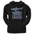thumbnail image 1 of Always Be Yourself Shark Black Adult Hoodie, 1 of 1
