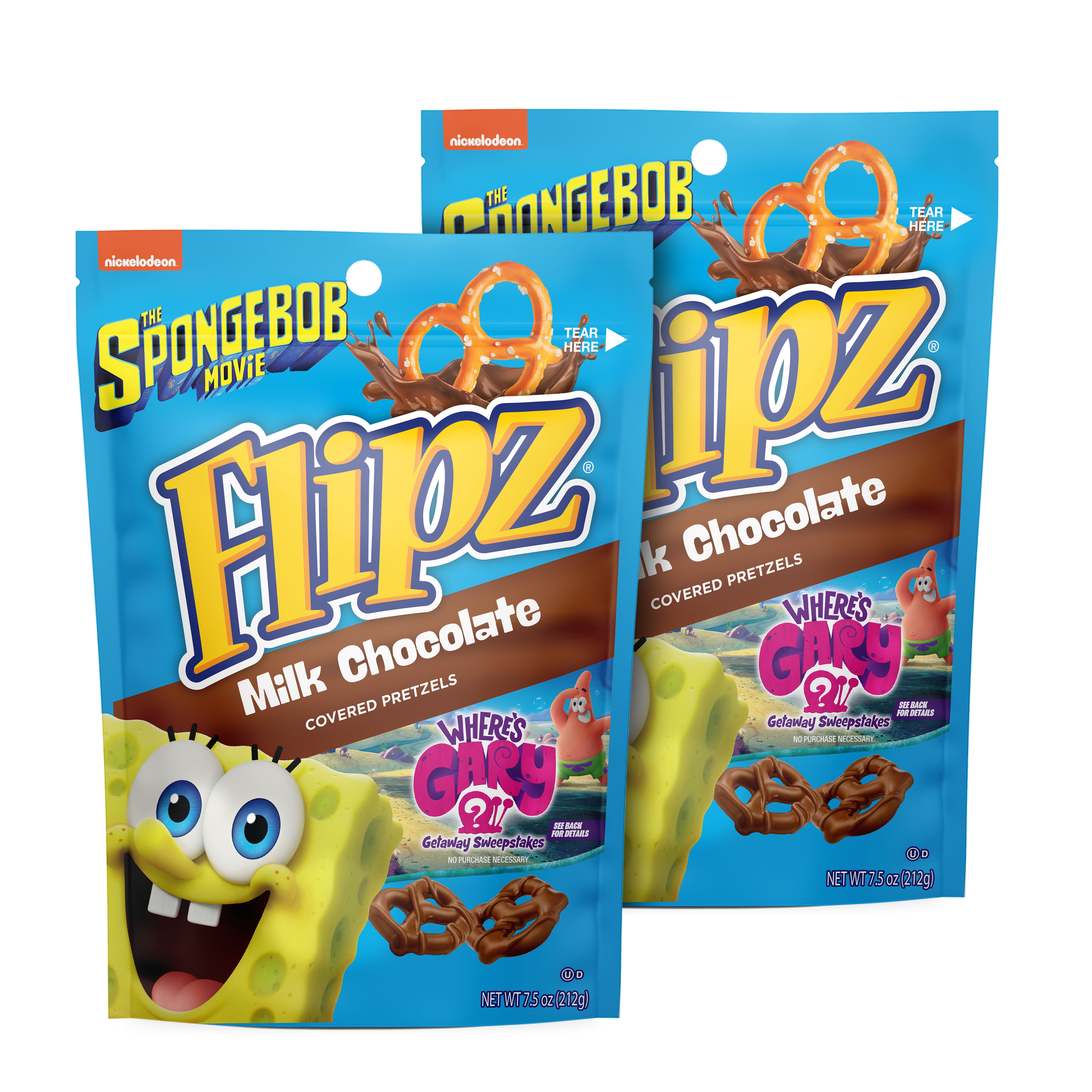 Flipz Milk Chocolate Covered Pretzels, 7.5 Oz (2 Pack)