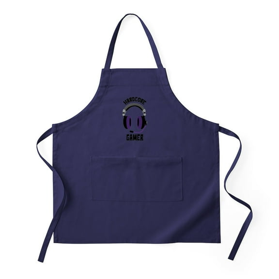CafePress - Hardcore Gamer - Kitchen Apron with Pockets, Grilling Apron, Baking Apron