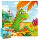 thumbnail image 1 of Caja de madera con 24 piezas de rompecabezas pequeños de dinosaurios de transporte. Rompecabezas educativo y cognitivo para niños. Caja de regalo portátil. Juguetes de madera., 1 of 1