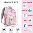 thumbnail image 6 of Geometric Shapes Print Texture Backpack, Campus Essential Bookbag with Protective Laptop Area and Organizer, Smart Gift for School Year, 6 of 6