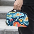 thumbnail image 2 of Landscape Electronic Organizer Travel Case - Oxford Cloth Waterproof Travel Organizer for Computer Cable and Gadgets Storage, 2 of 6