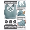 thumbnail image 6 of MINTREUS Sports Bras for Women,Padded Strappy Sports Bras Criss-Cross Back Yoga Cami Medium Support Sports Bras with Removable Cups, 6 of 6