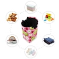 thumbnail image 7 of Yayeee Freestanding Laundry Hamper with Handle Collapsible Large Storage Basket for Clothes, Floral Raspberries, 7 of 7