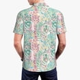 thumbnail image 4 of Daiia Watercolor Tiger Pattern Men’s Polo Shirts,Solid Deck Shirt,Classic Fit, Breathable Cotton Polo for Casual and Sport Wear-X-Large, 4 of 9