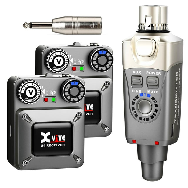 Sistema inalámbrico de monitorización intraural Xvive U4R2 con 1 transmisor